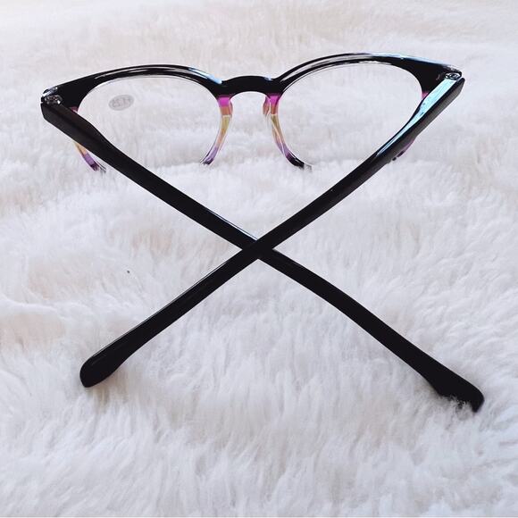 Zoe Black Multi-Color Round Reader Glasses - Picture 10 of 11